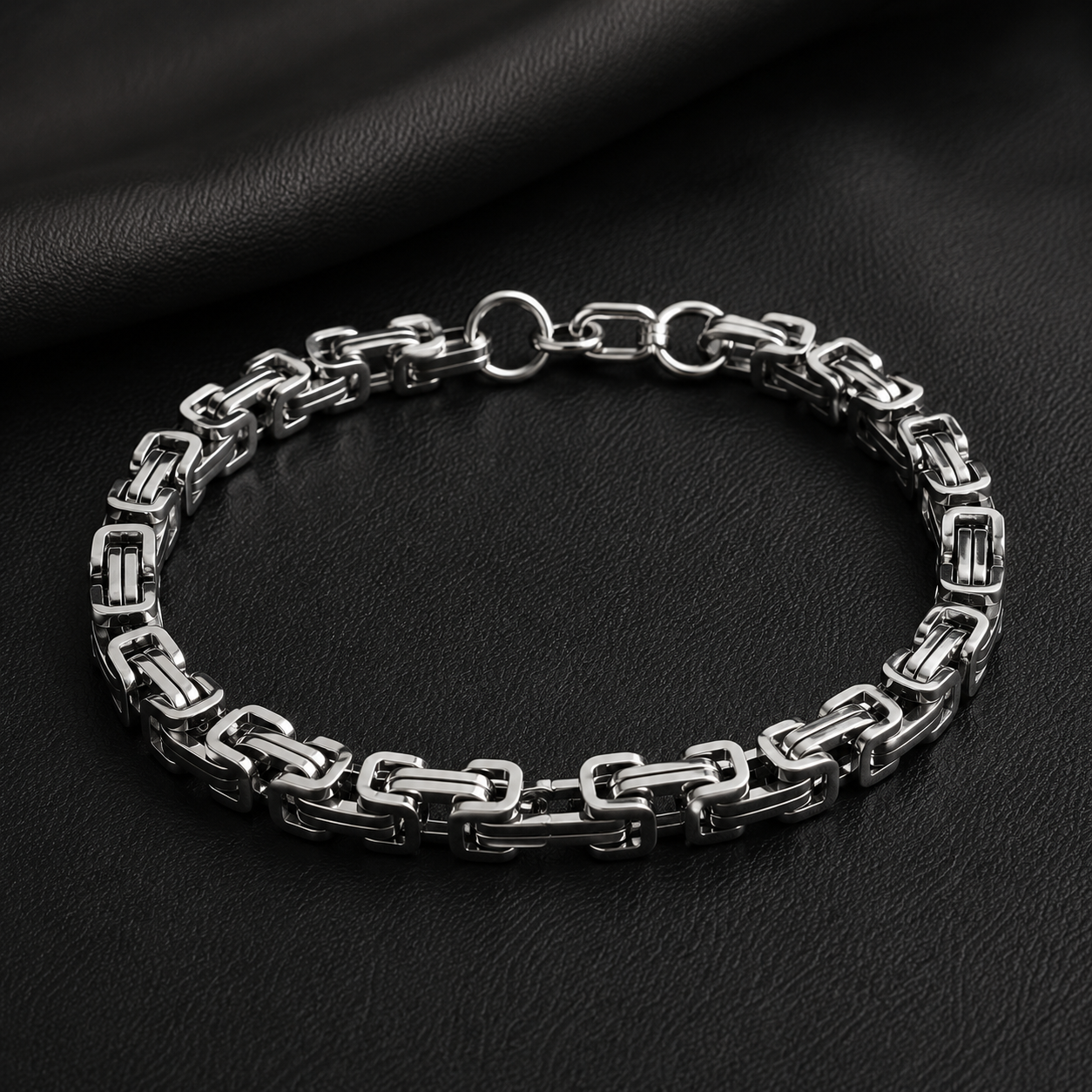 Silver Byzantine Chain Bracelet