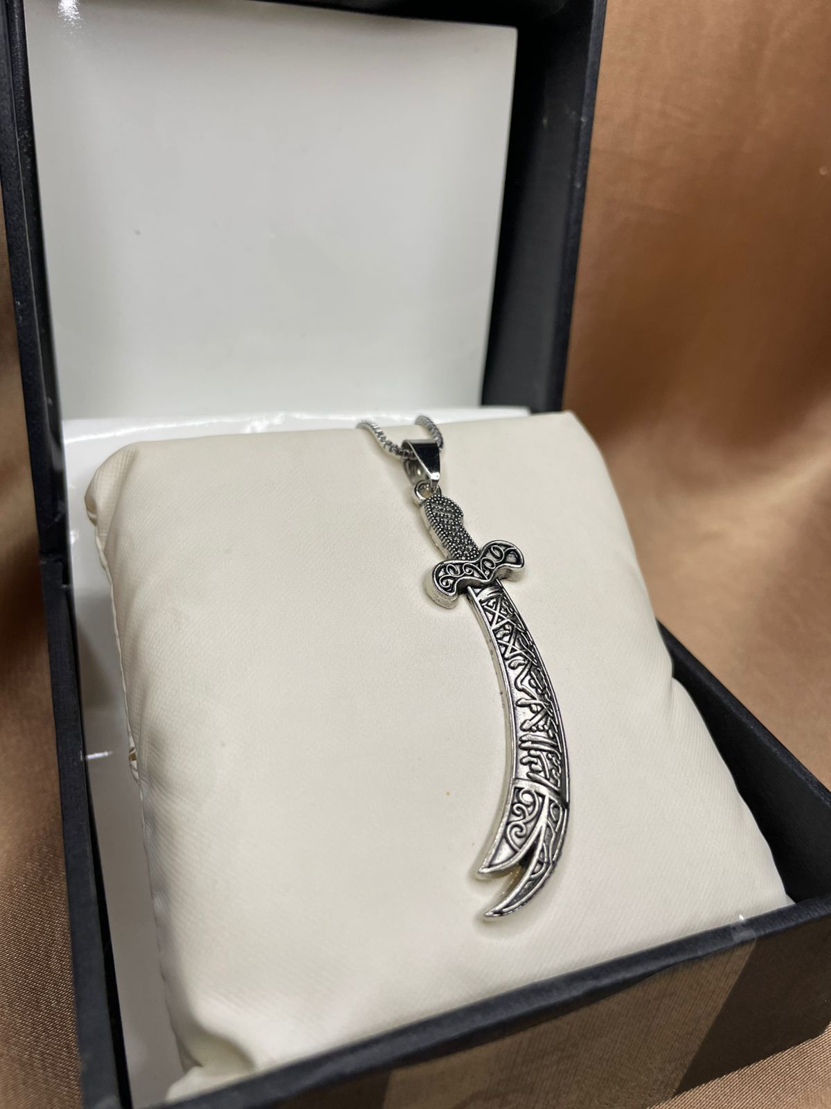 Zinmeer Zulfiqar Sword Locket – Premium Zulfiqar Pendant and Chain