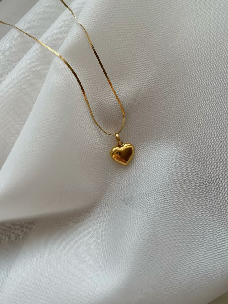 Golden Heart Stainless Steel Necklace