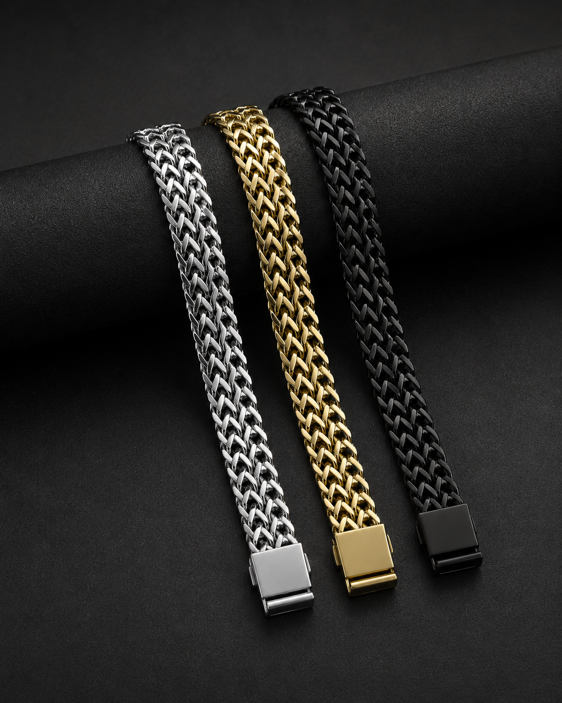 8mm Foxtail Chain Bracelet for Men – Premium Stainless Steel