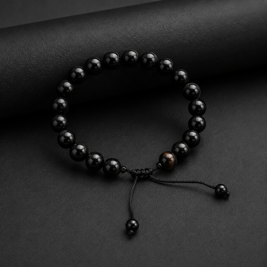 Midnight Onyx Bead Bracelet