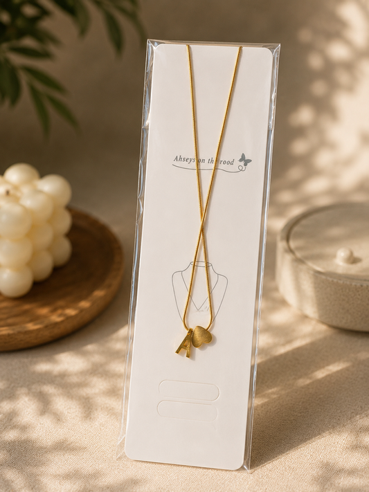The 'A' Heart locket – Anti Tarnish Initial Necklace Pakistan