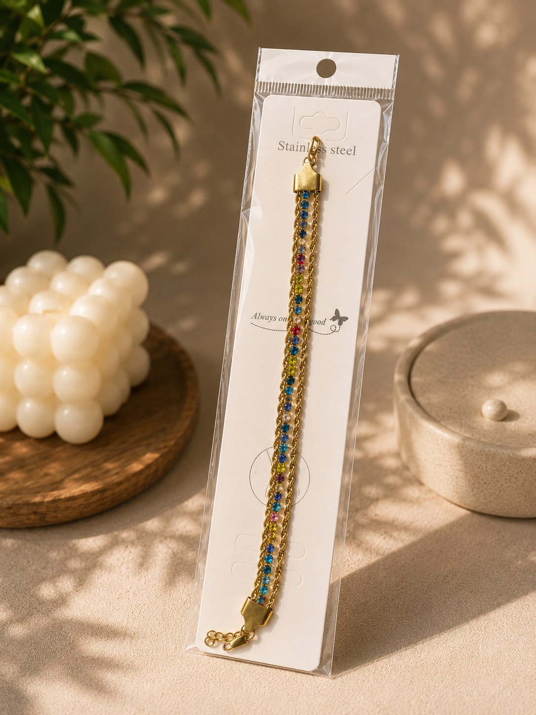 The Chroma Layered Tennis Bracelet – Anti Tarnish Jewelry Pakistan