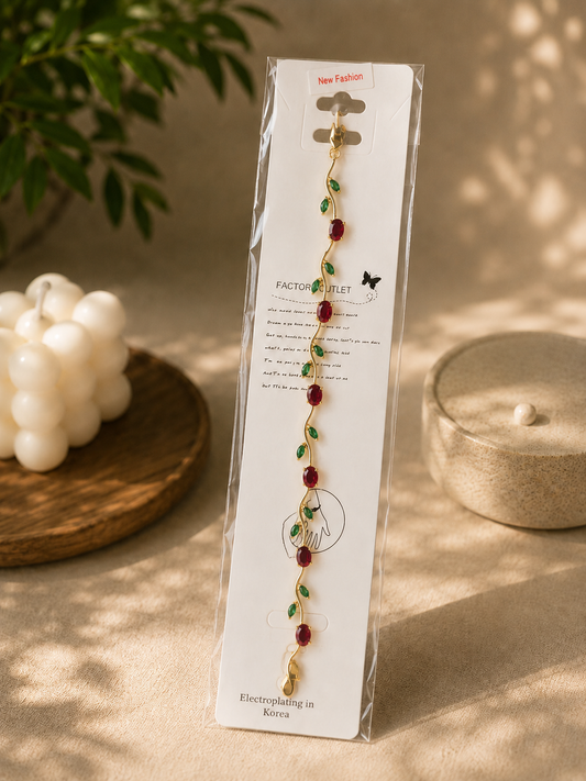 rose-gold-and-crystal-gold-tulip-bracelet-zinmeer-jewells-pakistan