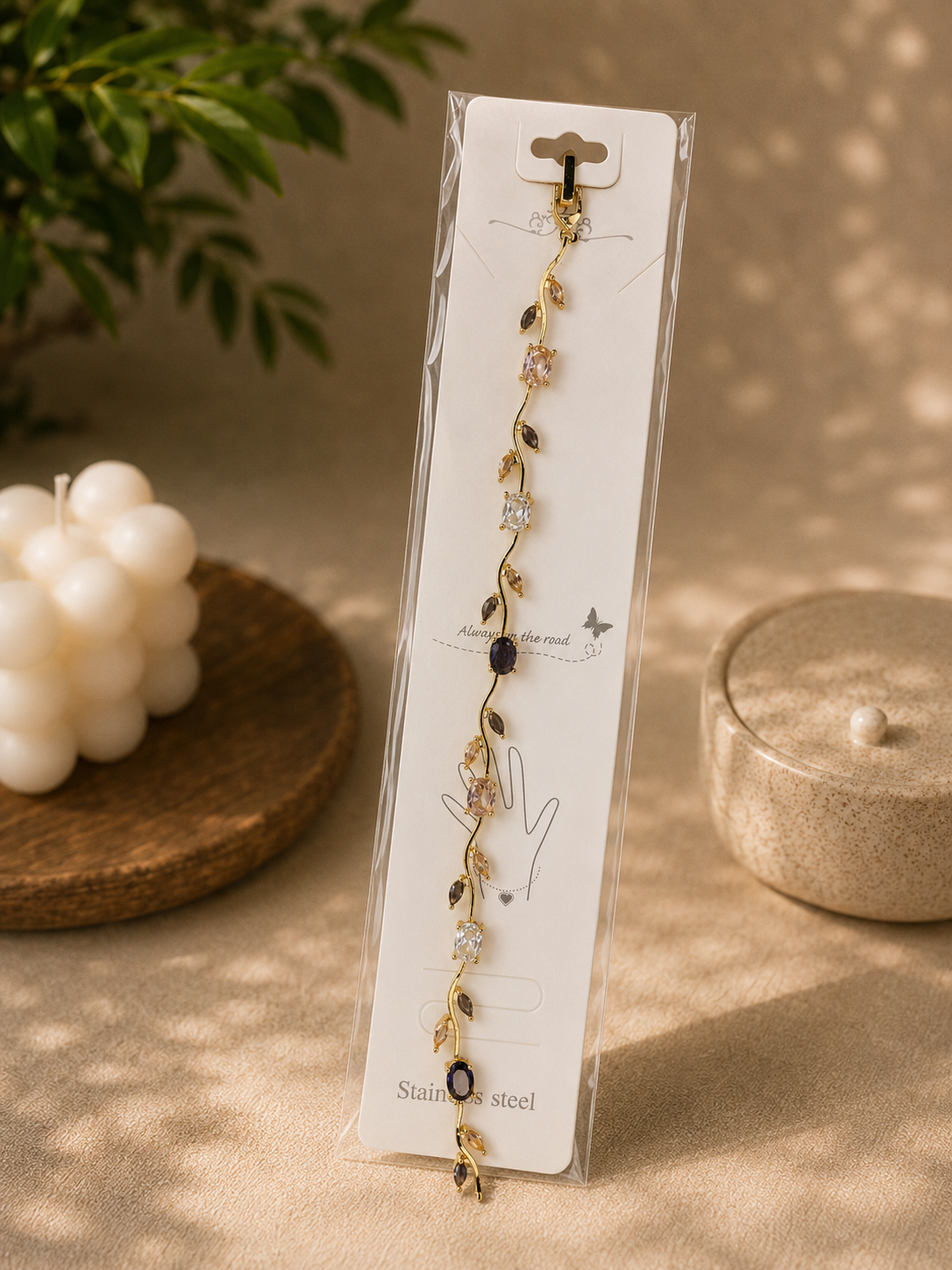 Viral Tulip Bracelet in Gold & Rose Gold | Zinmeer Jewells Pakistan