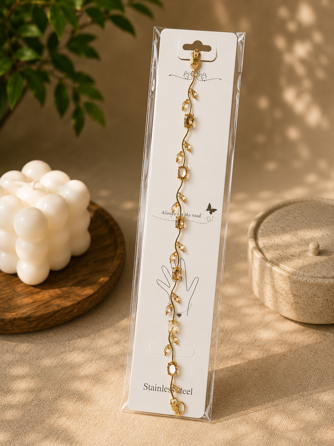 Viral Tulip Bracelet in Gold & Rose Gold | Zinmeer Jewells Pakistan
