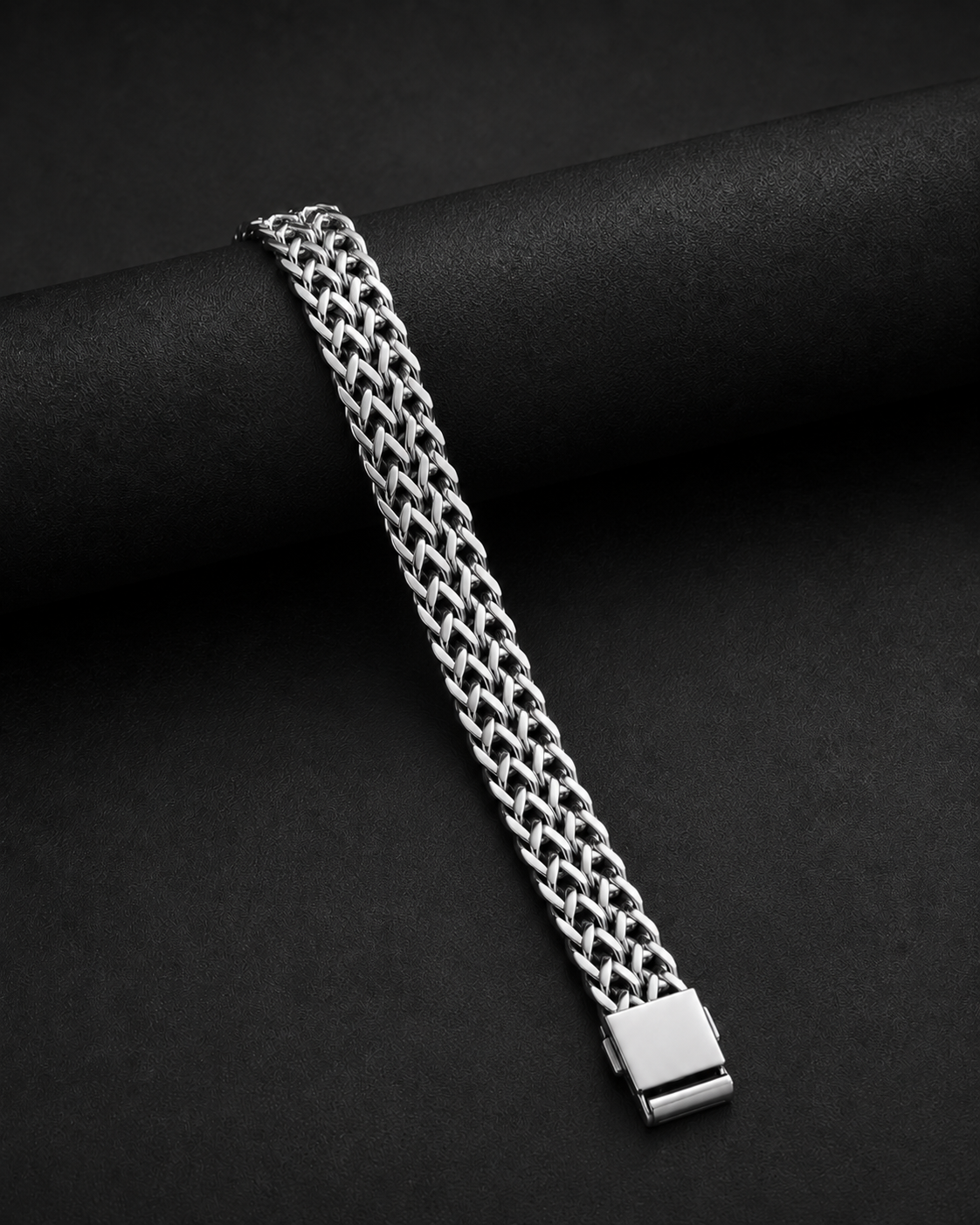 8mm Foxtail Chain Bracelet for Men – Premium Stainless Steel