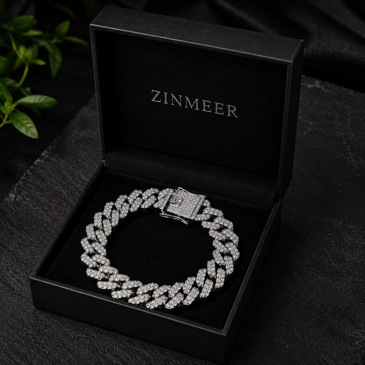 Iced Cuban Link Bracelet – Premium Stainless Steel | Lifetime Shine