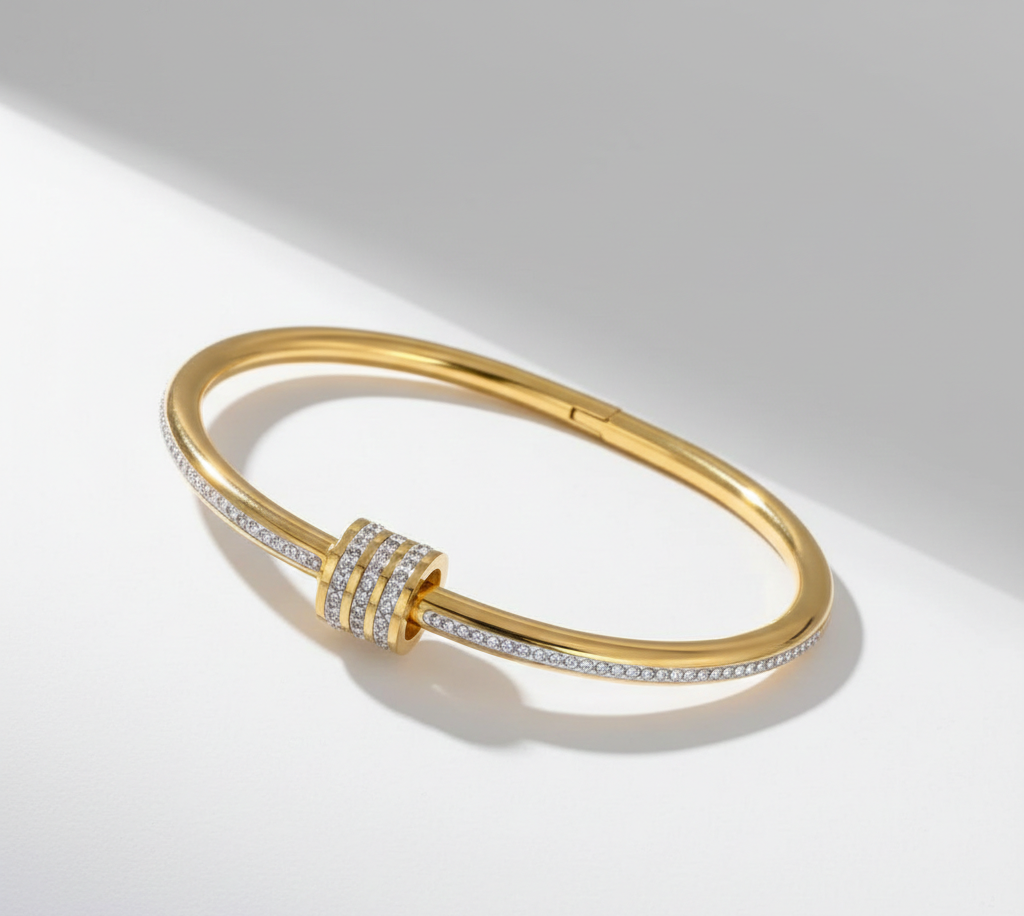 Zinmeer Eternal Pavé Cylinder Bangle