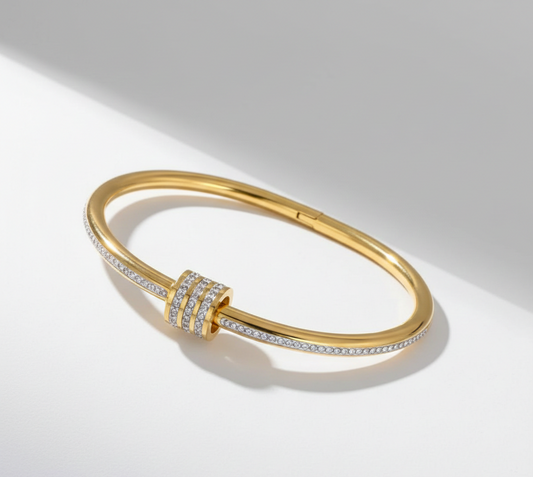 Zinmeer Eternal Pavé Cylinder Bangle