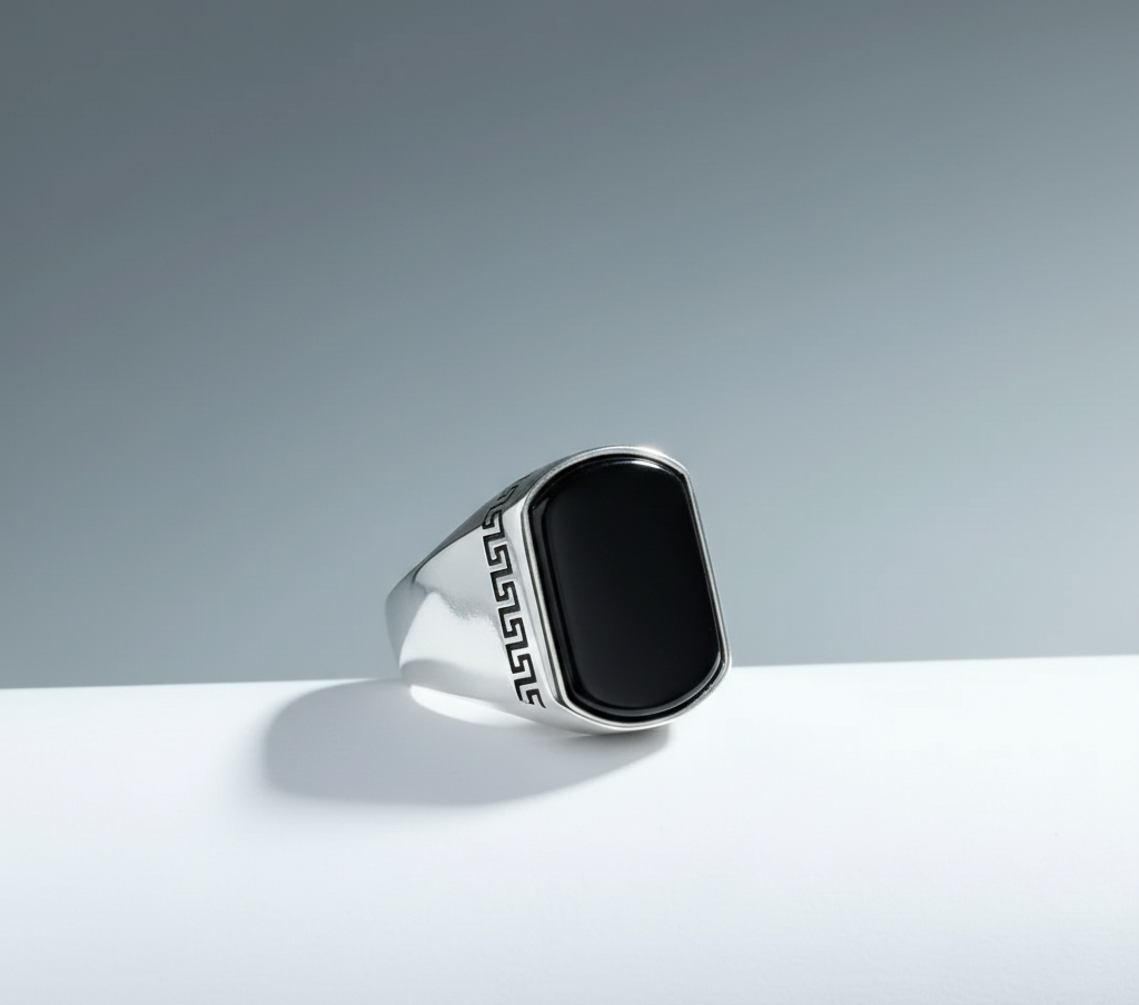 Zinmeer Black Onyx Signature Ring