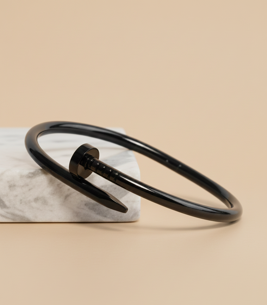 Black Obsidian Nail Cuff