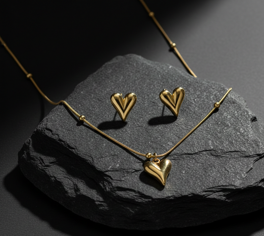 Zinmeer Eternal Love Gold Heart Set