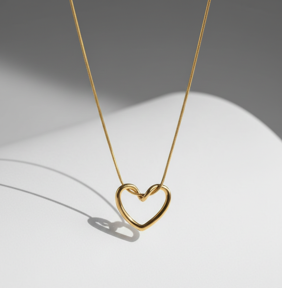 Zinmeer Eternal Love Heart Pendant Necklace