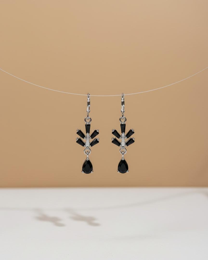 Crystal Bloom Drop Earrings