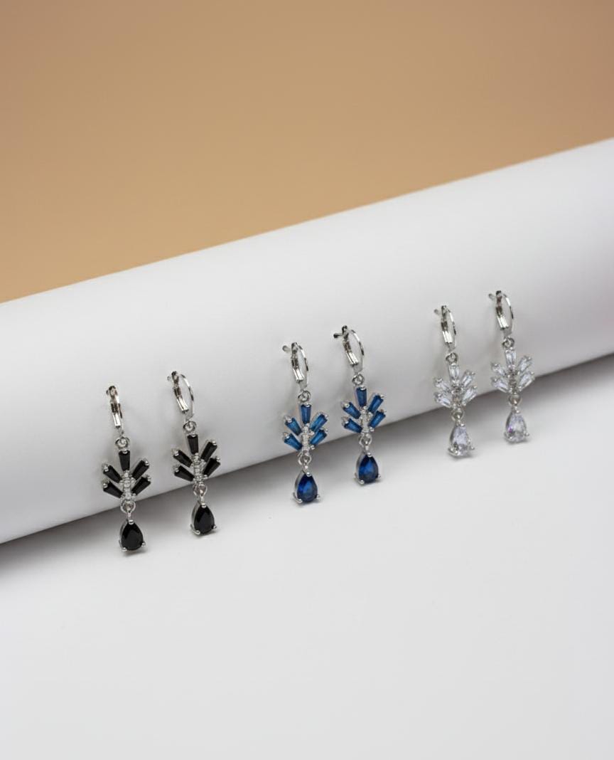 Crystal Bloom Drop Earrings