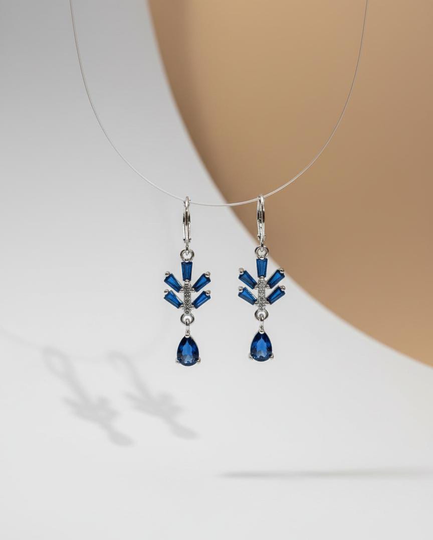 Crystal Bloom Drop Earrings