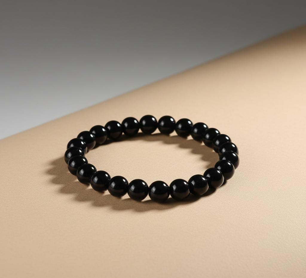 Zinmeer's Classic Black Onyx Stretch Bracelet