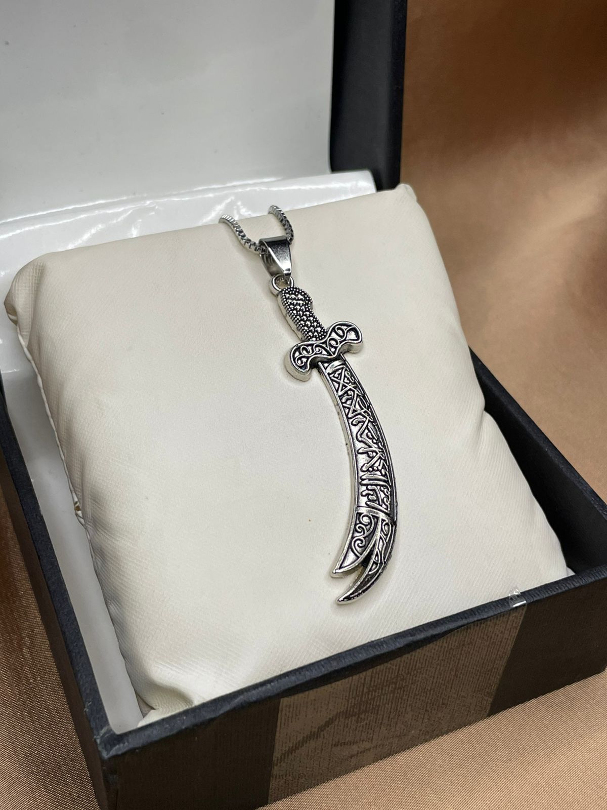 Zinmeer Zulfiqar Sword Locket – Premium Zulfiqar Pendant and Chain