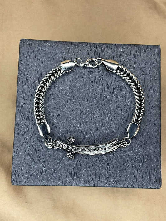 Zulfiqar Stainless Steel Bracelet for Men | Islamic Bracelet