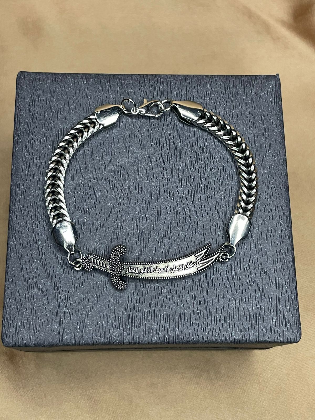 Zulfiqar Stainless Steel Bracelet for Men | Islamic Bracelet