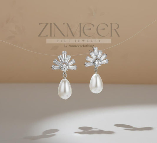 Majestic Pearl Drop Earrings